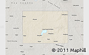 Shaded Relief Map of Codington County, semi-desaturated
