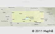 Physical Panoramic Map of Codington County, semi-desaturated