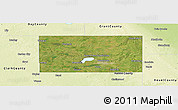 Satellite Panoramic Map of Codington County, physical outside