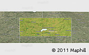 Satellite Panoramic Map of Codington County, semi-desaturated