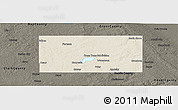 Shaded Relief Panoramic Map of Codington County, darken