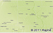 Physical 3D Map of Davison County