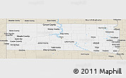 Classic Style Panoramic Map of South Dakota