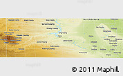 Physical Panoramic Map of South Dakota