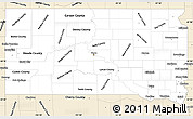 Classic Style Simple Map of South Dakota