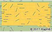 Savanna Style Simple Map of South Dakota