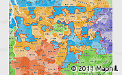 Political Shades Map of ZIP codes starting with 371