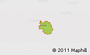 Physical Panoramic Map of ZIP code 37122, cropped outside