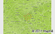 Physical Map of ZIP code 37218