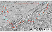 Gray 3D Map of ZIP codes starting with 376