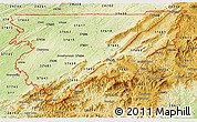Physical 3D Map of ZIP codes starting with 376