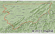 Savanna Style 3D Map of ZIP codes starting with 376