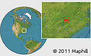 Satellite Location Map of ZIP codes starting with 376