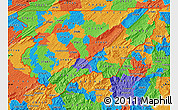 Political Map of ZIP codes starting with 376
