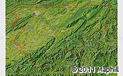 Satellite Map of ZIP codes starting with 376