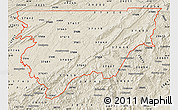 Shaded Relief Map of ZIP codes starting with 376