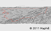 Gray Panoramic Map of ZIP codes starting with 376