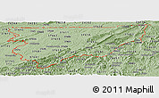 Savanna Style Panoramic Map of ZIP codes starting with 376