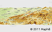 Physical Panoramic Map of ZIP code 37650