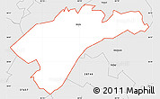 Silver Style Simple Map of ZIP code 37650