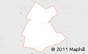Silver Style Simple Map of ZIP code 37657