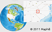 Physical Location Map of ZIP code 37692, highlighted country, highlighted county