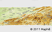 Physical Panoramic Map of ZIP code 37692