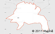 Silver Style Simple Map of ZIP code 37692
