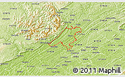 Physical 3D Map of ZIP code 37716