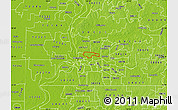 Physical Map of ZIP code 38108