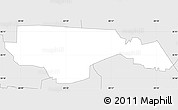 Silver Style Simple Map of ZIP code 38108
