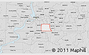 Silver Style 3D Map of ZIP Code 38118