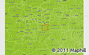 Physical Map of ZIP code 38125