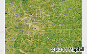 Satellite Map of ZIP code 38125