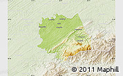 Physical Map of Blount County, lighten