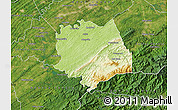 Physical Map of Blount County, satellite outside