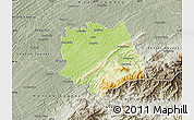 Physical Map of Blount County, semi-desaturated