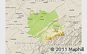 Physical Map of Blount County, shaded relief outside