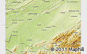 Physical Map of Greene County