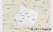 Classic Style Map of Maury County