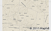 Shaded Relief Map of Maury County