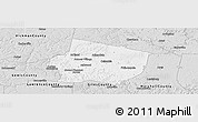 Silver Style Panoramic Map of Maury County