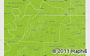 Physical Map of Obion County