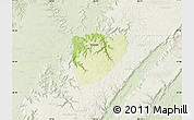 Physical Map of Van Buren County, lighten