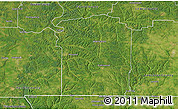 Satellite 3D Map of Wayne County