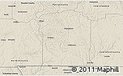 Shaded Relief 3D Map of Wayne County