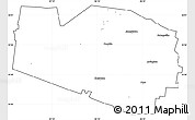 Blank Simple Map of Williamson County, cropped outside