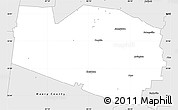 Silver Style Simple Map of Williamson County