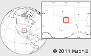 Blank Location Map of ZIP code 75002