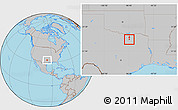 Gray Location Map of ZIP code 75002